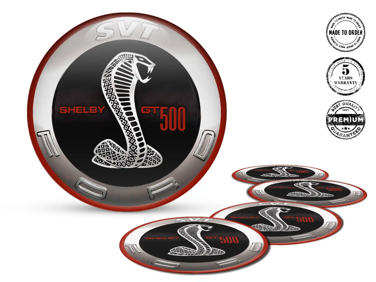 Shelby Felgenaufkleber Auto Stilvolles gewölbtes Design